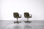 Pair of vintage office chairs, designed by Charles Pollock, Comforto, Germany, 1970s