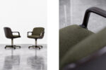 Pair of vintage office chairs, designed by Charles Pollock, Comforto, Germany, 1970s