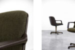 Pair of vintage office chairs, designed by Charles Pollock, Comforto, Germany, 1970s