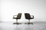 Pair of vintage office chairs, designed by Charles Pollock, Comforto, Germany, 1970s