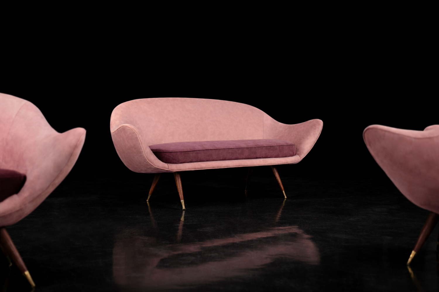 Vintage Paged seating set, PRL, 1970s