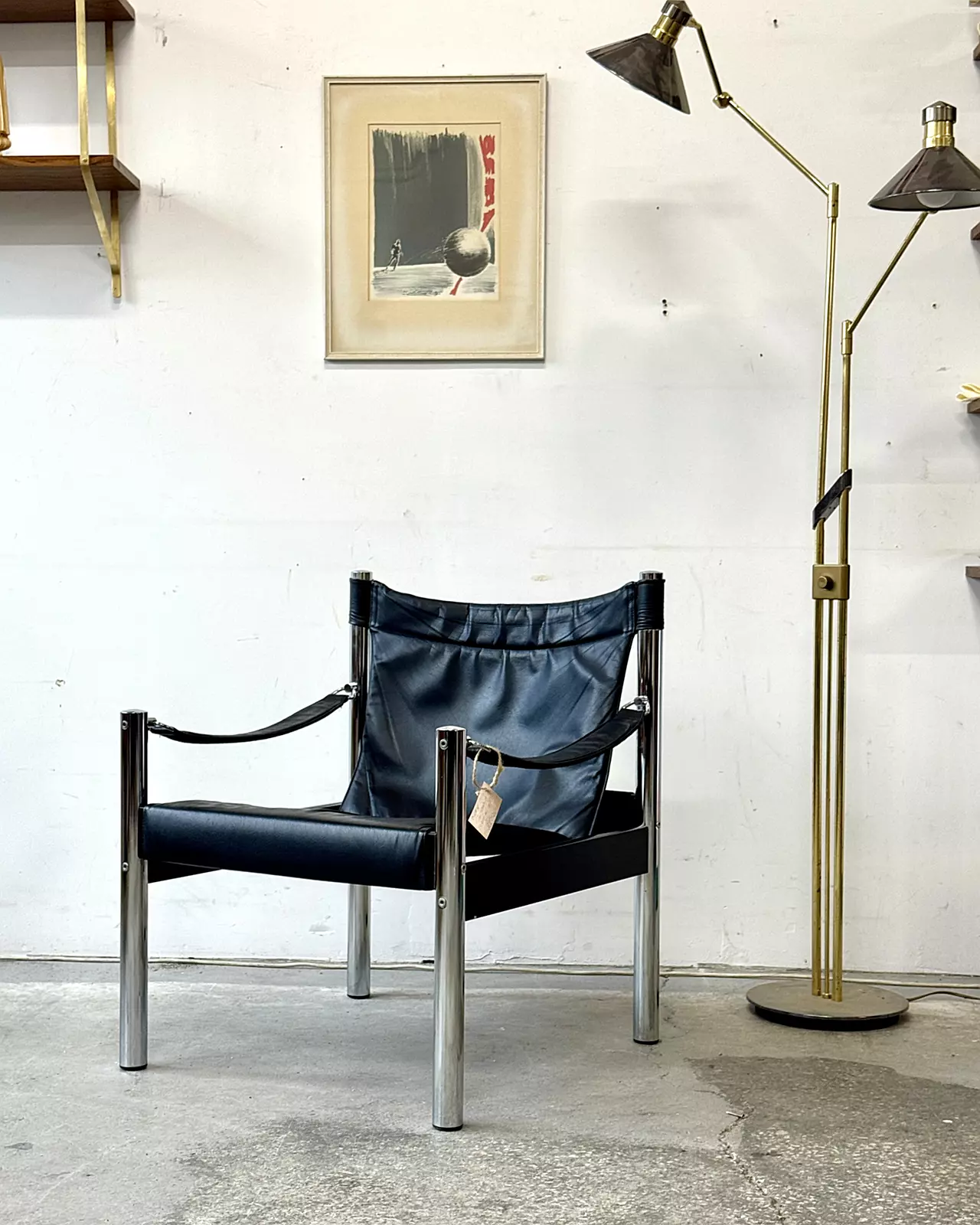 Fotel safari, proj. B. Johanson, Szwecja, lata 70