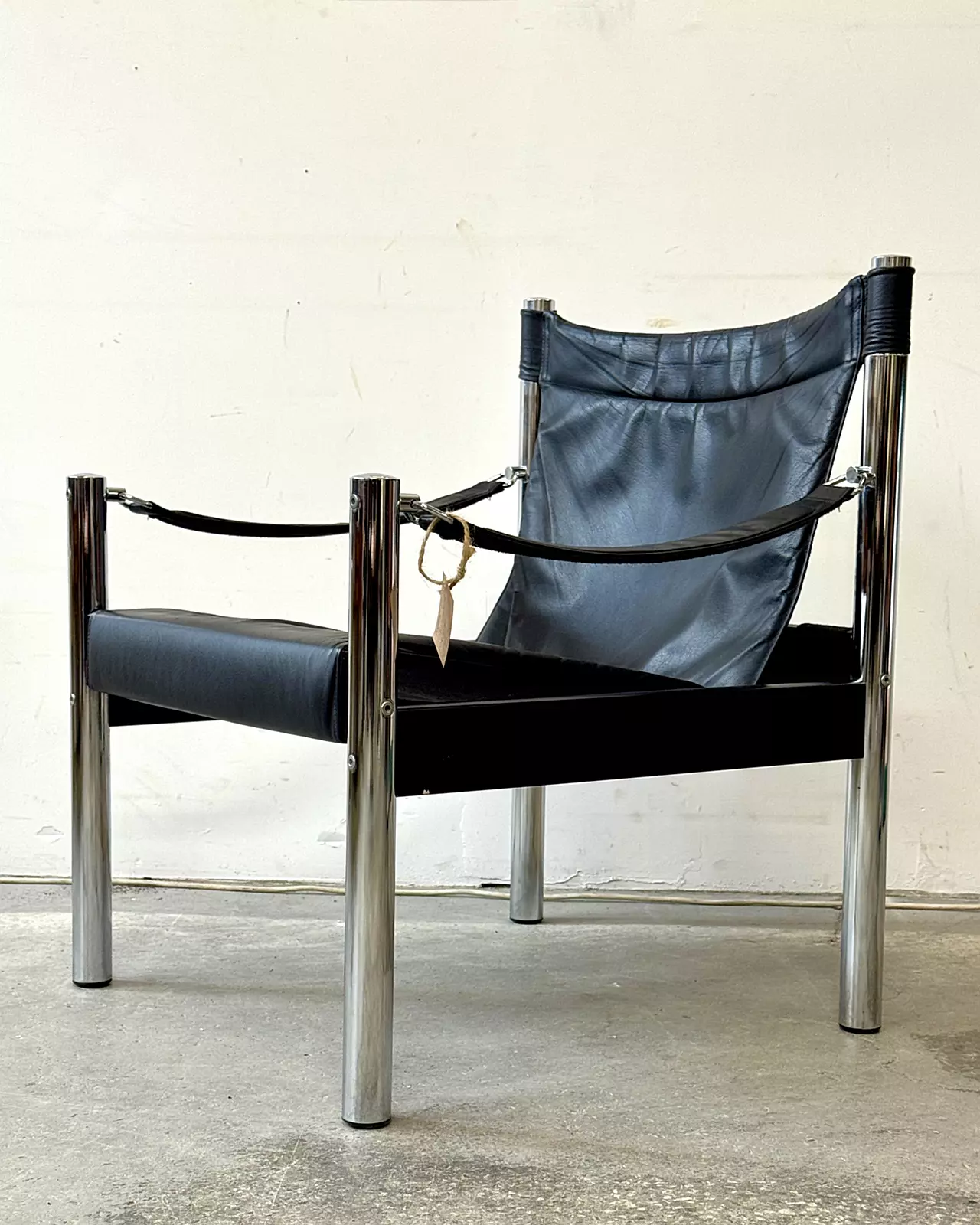 Fotel safari, proj. B. Johanson, Szwecja, lata 70