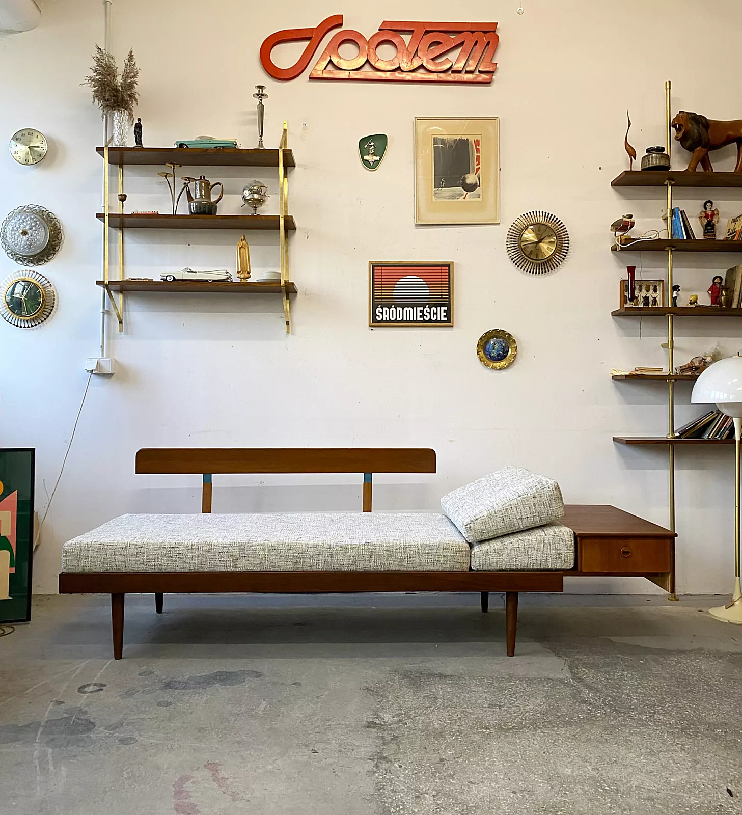 Sofa vintage, daybed , Skandynawia, lata 60/70