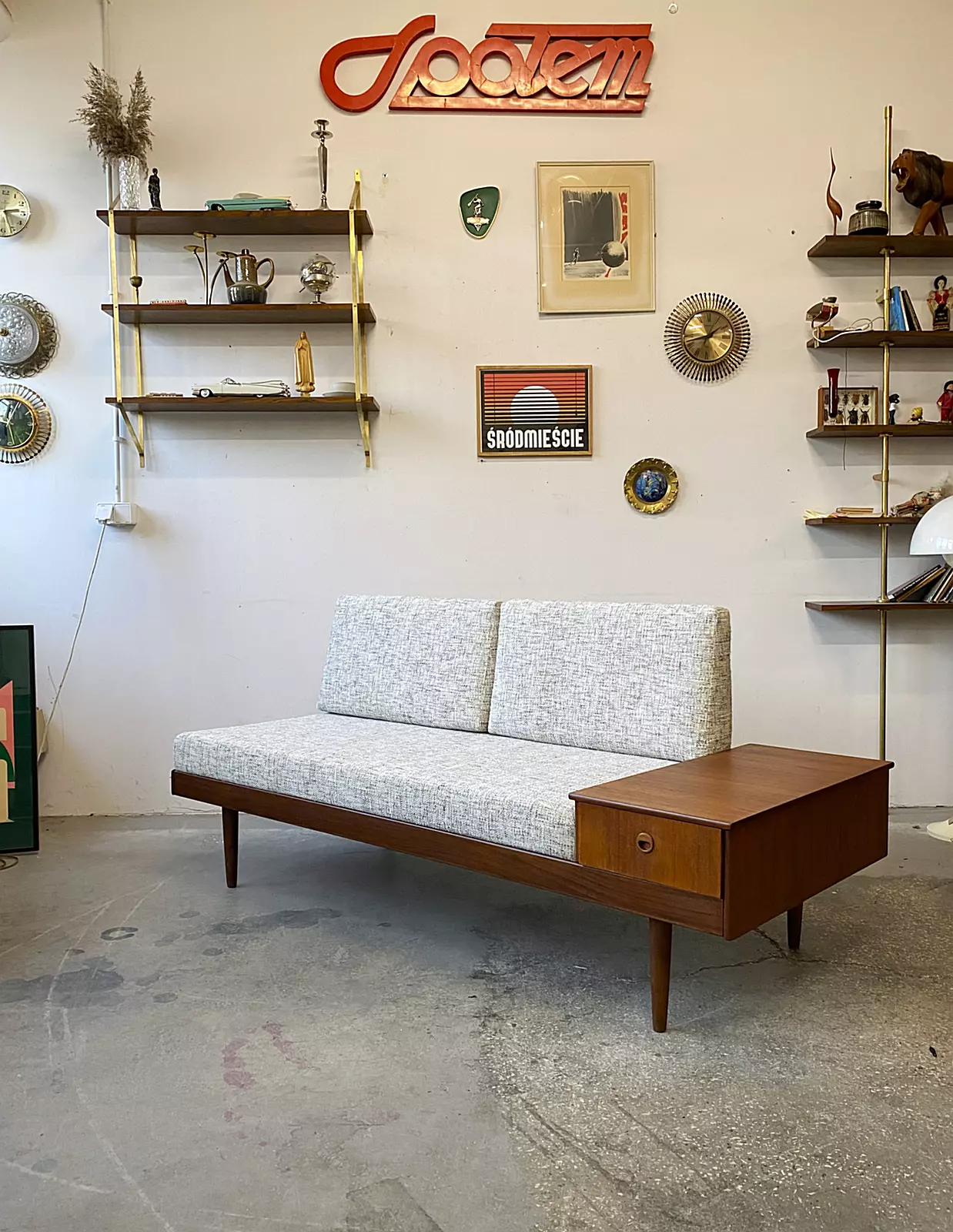 Sofa vintage, daybed , Skandynawia, lata 60/70