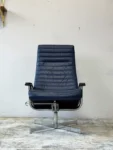 Vintage reclining swivel armchair, Bolia, Denmark, 1970s