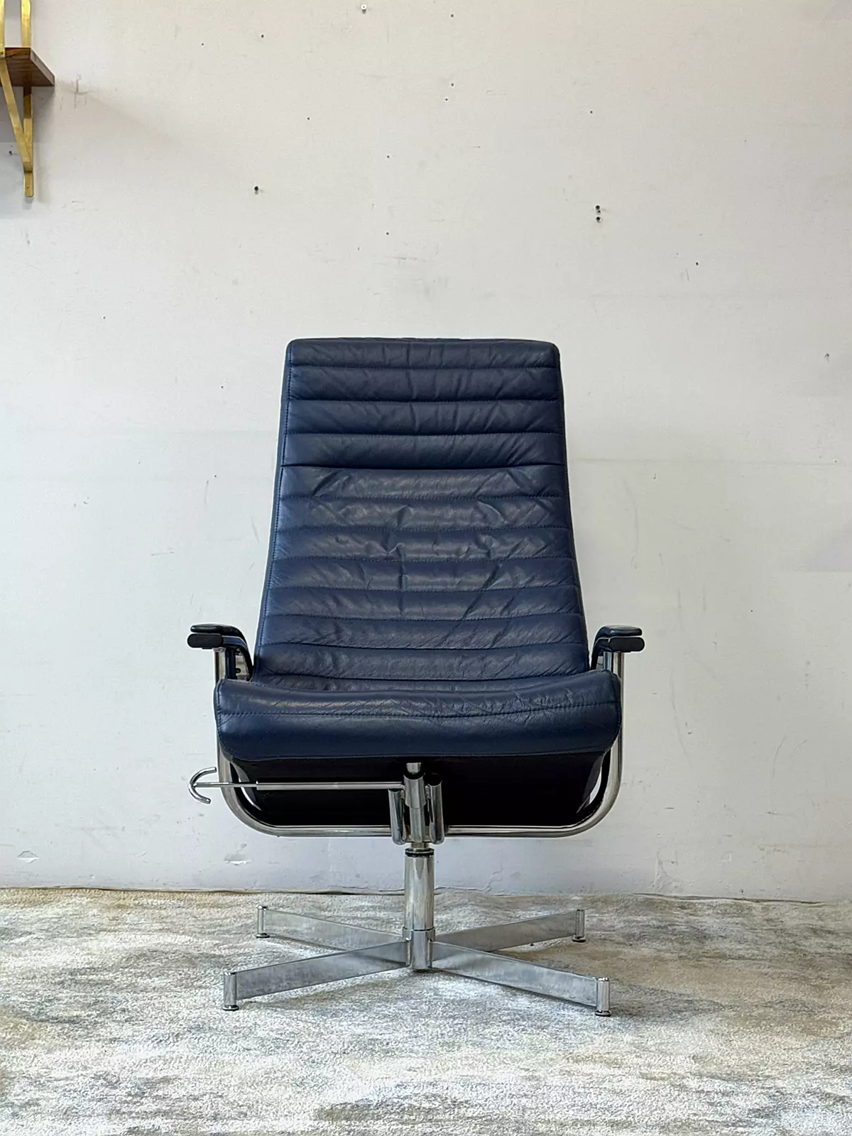 Vintage reclining swivel armchair, Bolia, Denmark, 1970s