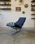 Vintage reclining swivel armchair, Bolia, Denmark, 1970s