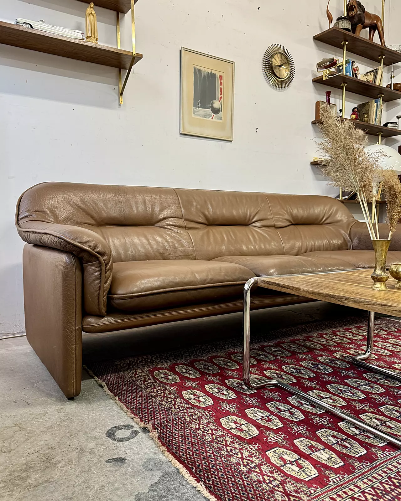 Sofa vintage, model DS-16, De Sede, Szwajcaria, lata 60/70