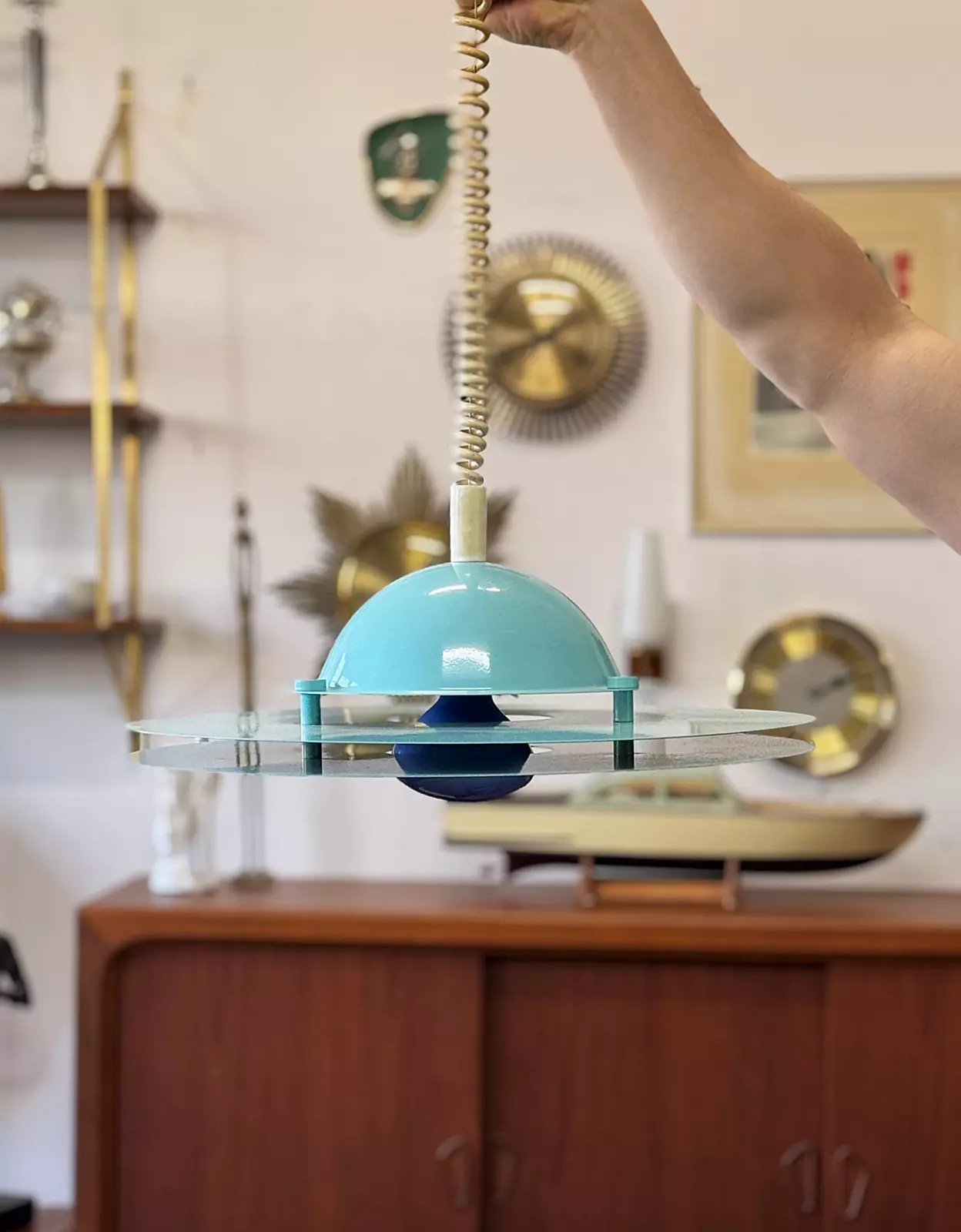 Lampa ufo z regulacją, lata 80