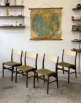 Set of 4 vintage chairs, Denmark, 1960s