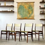 Set of 4 vintage chairs, Denmark, 1960s