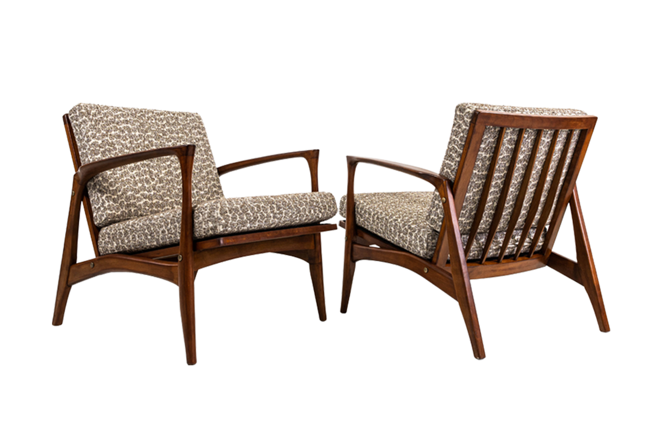 Pair of Vintage Scandinavian Armchairs, Denmark, 1960s