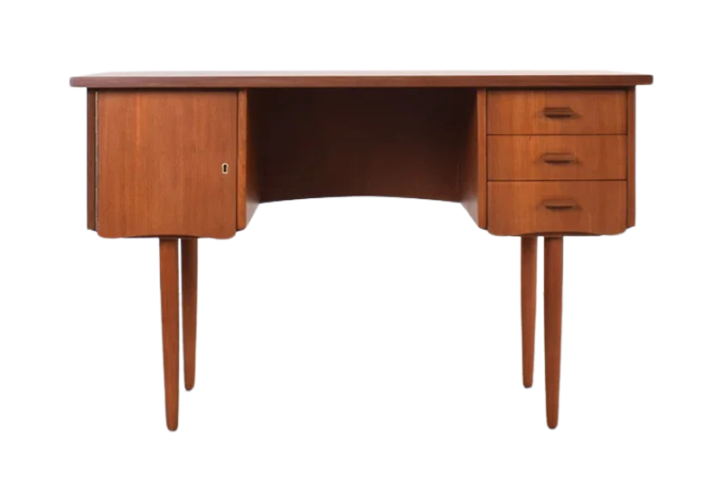 Scandinavian teak desk, Denmark, 1960s