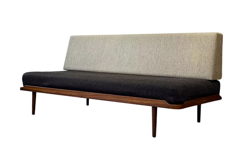 Sofa wełniana vintage, daybed, Dania lata 60/70