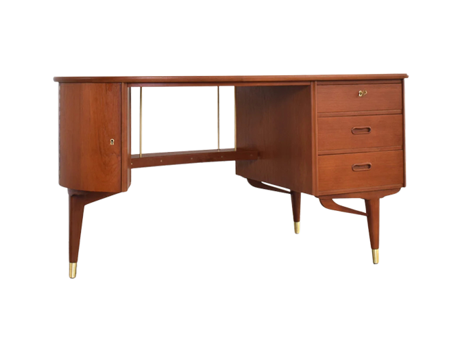 Mid-Century teak desk, Sola Møbler, Norway, 1960s