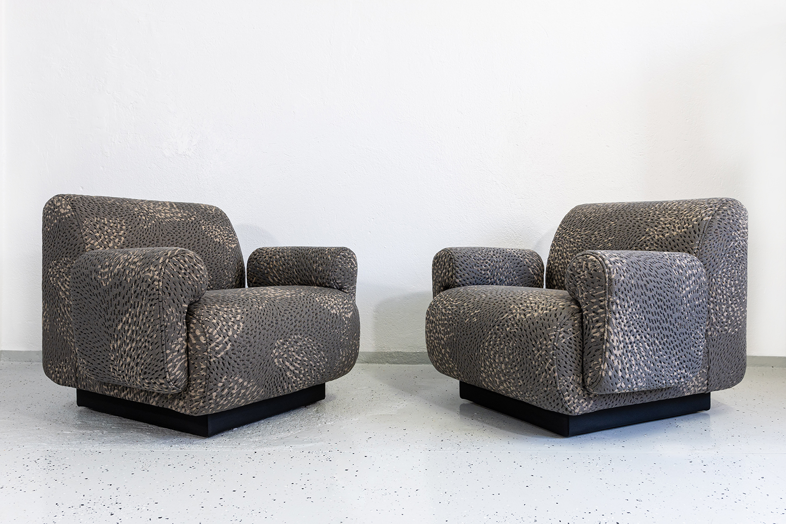 Para foteli modułowych vintage / sofa, proj. Eberhard Geißler, Oelsa, Niemcy, lata 70