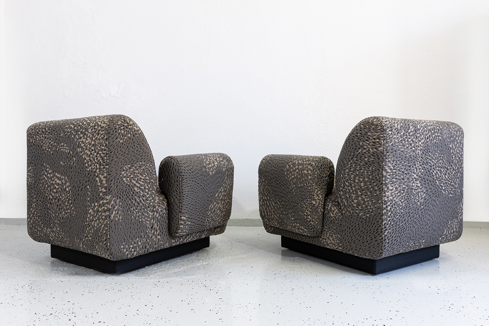 Para foteli modułowych vintage / sofa, proj. Eberhard Geißler, Oelsa, Niemcy, lata 70