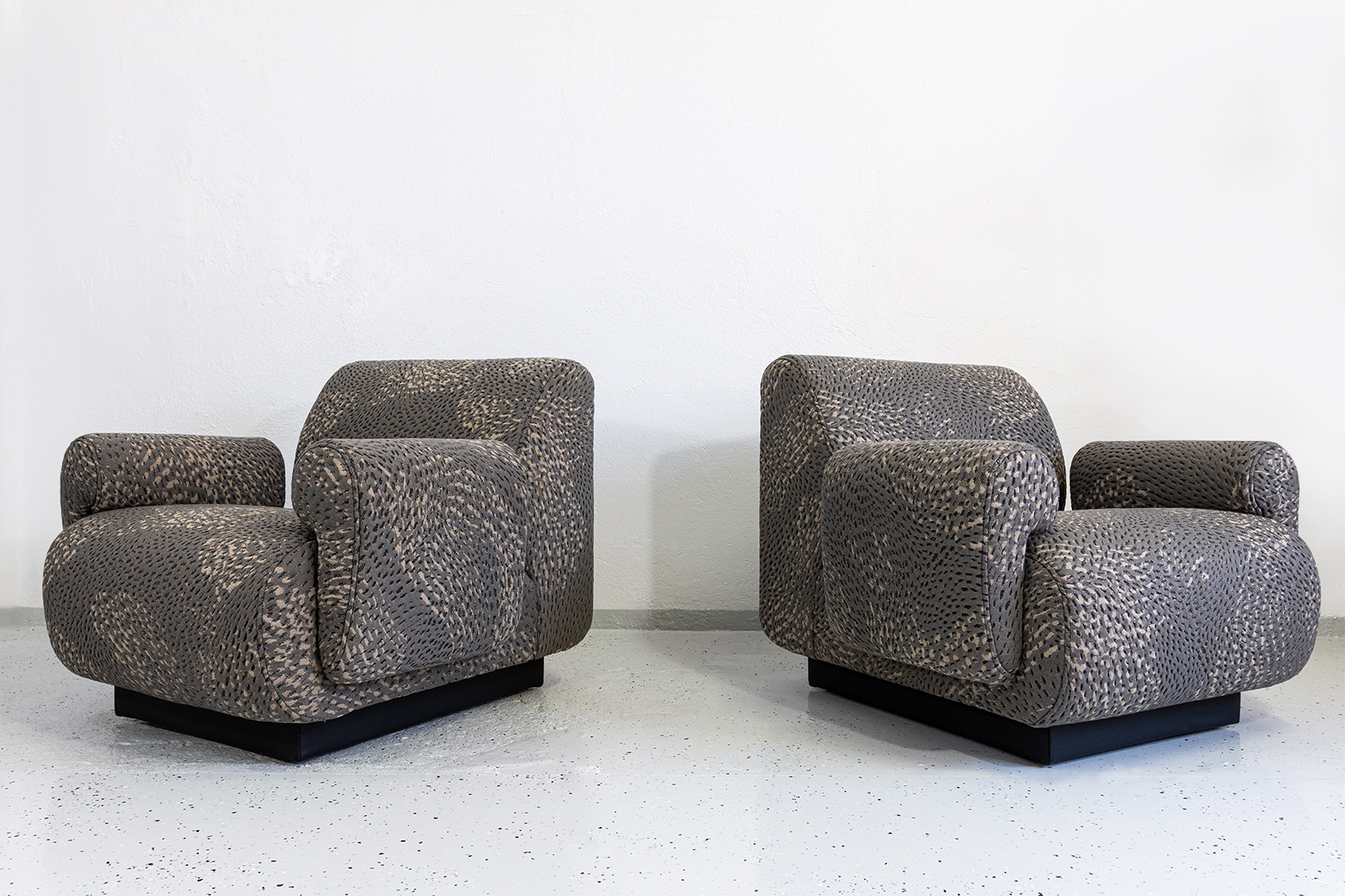 Para foteli modułowych vintage / sofa, proj. Eberhard Geißler, Oelsa, Niemcy, lata 70