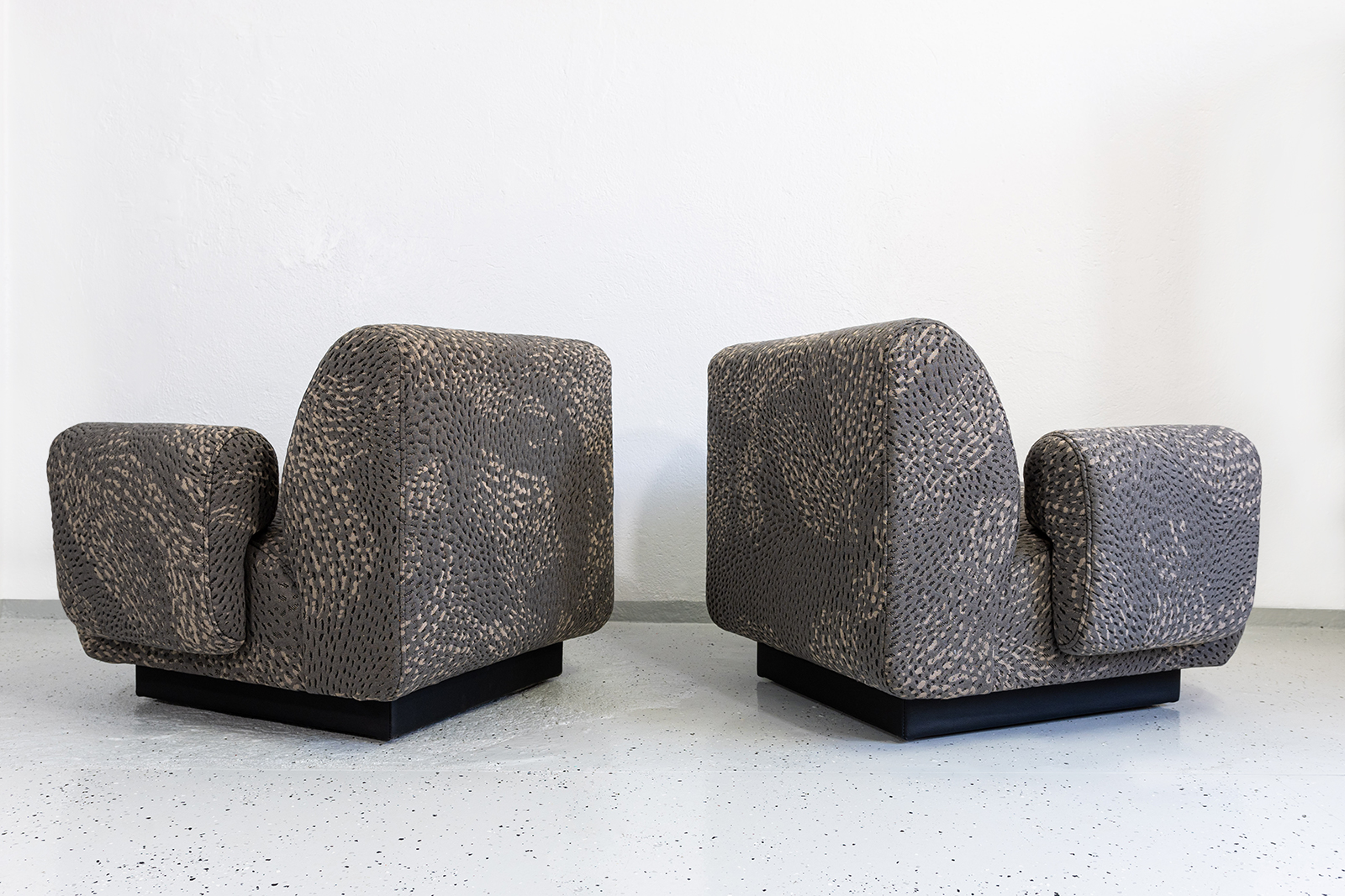 Para foteli modułowych vintage / sofa, proj. Eberhard Geißler, Oelsa, Niemcy, lata 70