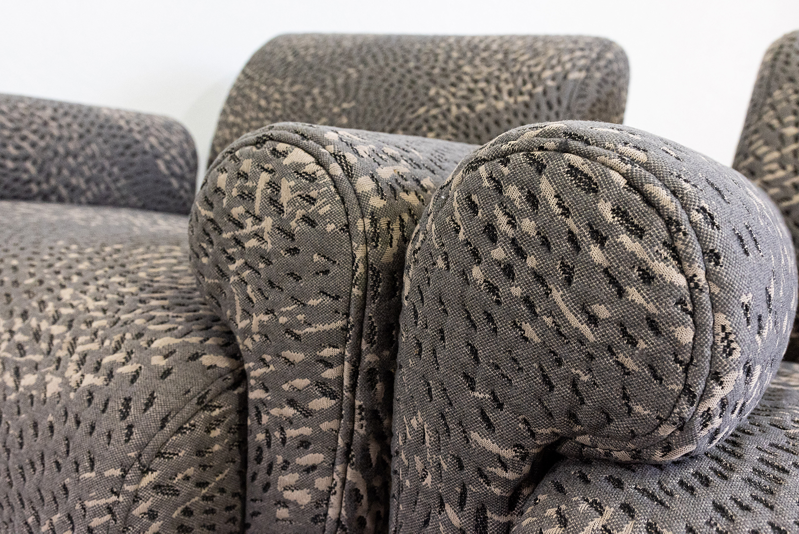 Para foteli modułowych vintage / sofa, proj. Eberhard Geißler, Oelsa, Niemcy, lata 70