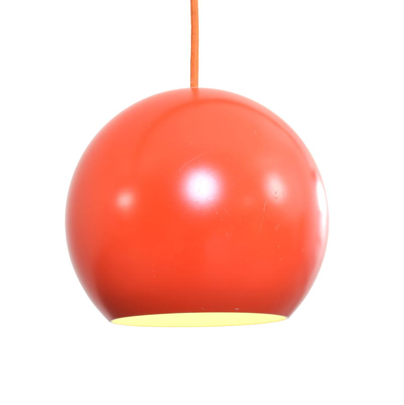 Skandynawska lampa wisząca proj. Verner Panton, prod. Louis Poulsen, Dania, lata 60