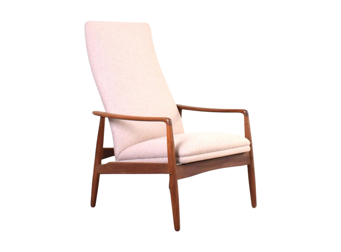 Scandinavian teak lounge chair designed by Søren Ladefoged, made by SL Møbler, Denmark, 1960s