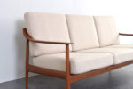 Sofa tekowa vintage, Knoll Antimott, Niemcy, lata 60