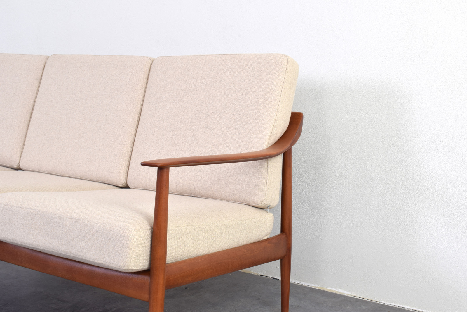 Sofa tekowa vintage, Knoll Antimott, Niemcy, lata 60