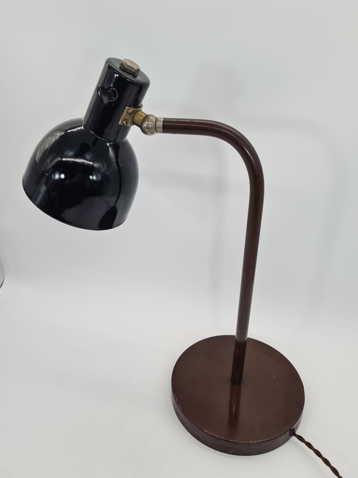 Lampa biurkowa vintage, VEB Leuchtenbau Lengefeld, Niemcy, lata 60