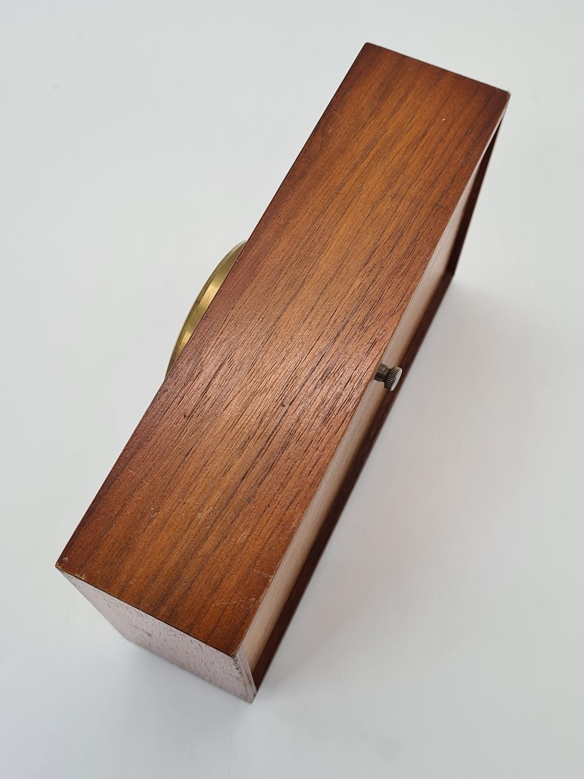 Modernistyczny zegar stołowy firmy Weimar Quartz, Niemcy, lata 70