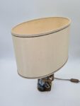 Lampa ceramiczna z figurką rybaka, lata 60/70
