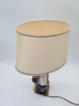 Lampa ceramiczna z figurką rybaka, lata 60/70