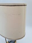 Lampa ceramiczna z figurką rybaka, lata 60/70