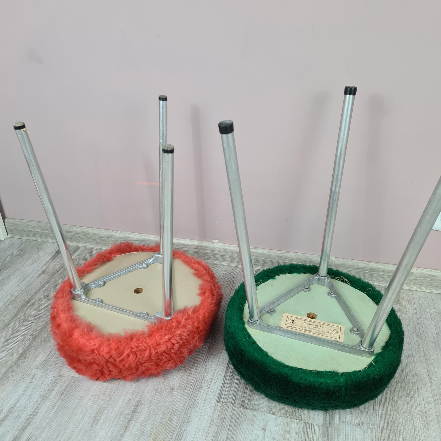 Vintage stools, VEB Elektroinstallation Deutschneudorf, Germany, 1960s/70s