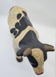 Duża figurka krowy z papier-mâché, lata 70
