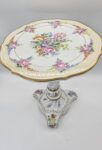 Porcelanowy stolik z ręcznie malowaną dekoracją kwiatową, Niemcy