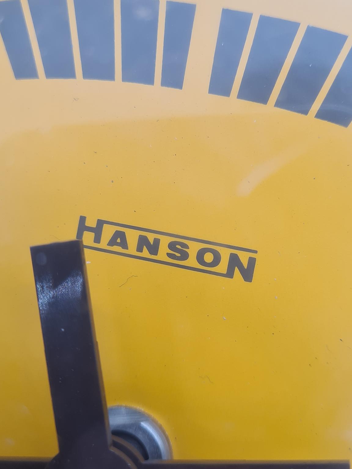 Modernistycznym zegar ścienny, Hanson, Irlandia, lata 70/80