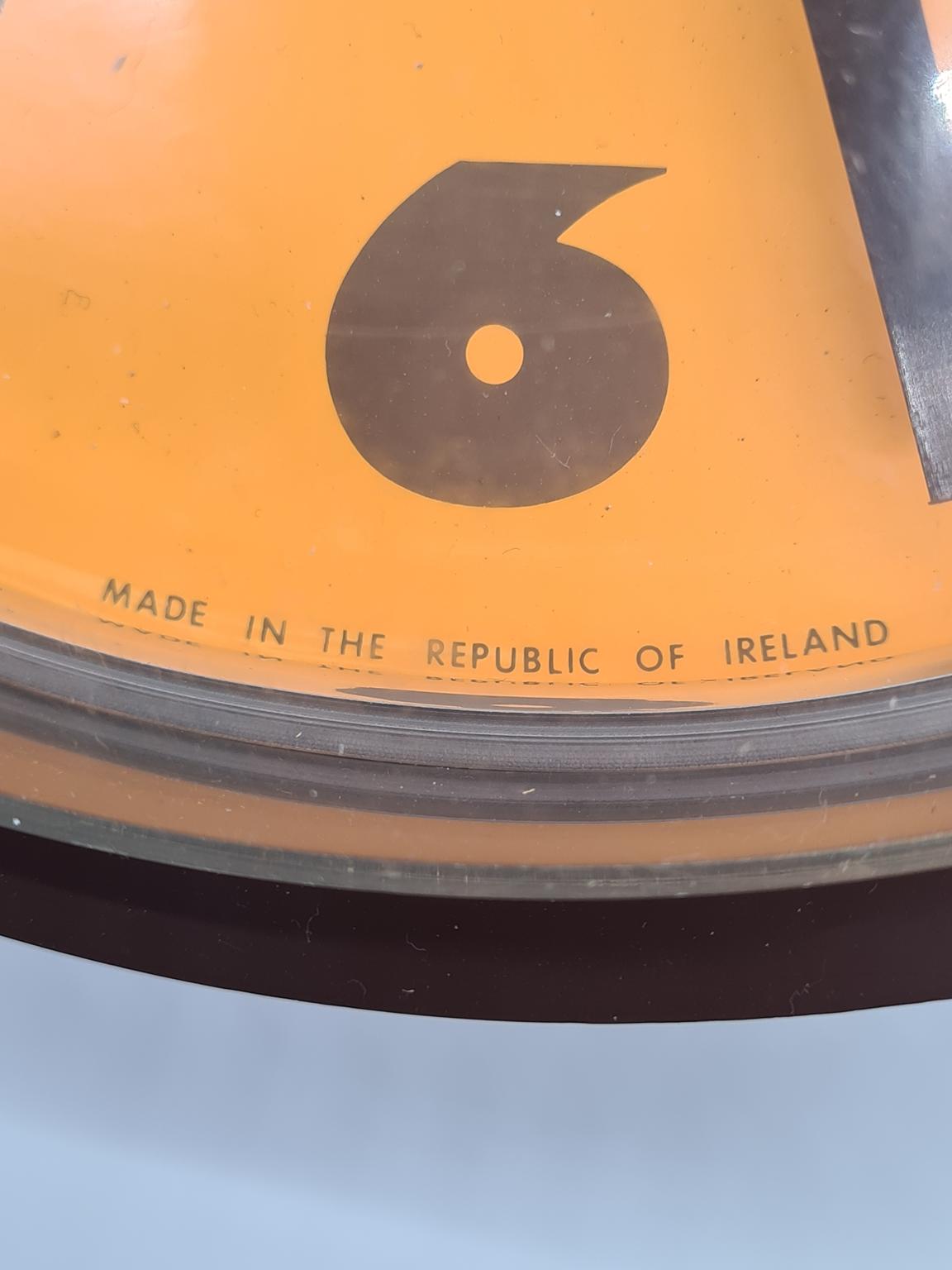 Modernistycznym zegar ścienny, Hanson, Irlandia, lata 70/80