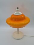 Lampa Space Age z pomarańczowym kloszem, lata 70
