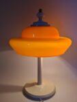 Lampa Space Age z pomarańczowym kloszem, lata 70