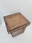 Kosz rattanowy w stylu Dirka Van Sliedregta, Rohé Noordwolde, Niderlandy, lata 60