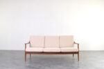 Sofa tekowa vintage, Knoll Antimott, Niemcy, lata 60