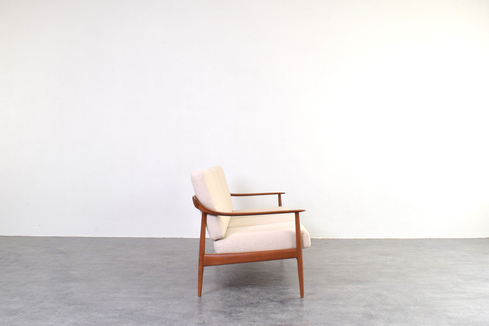 Sofa tekowa vintage, Knoll Antimott, Niemcy, lata 60