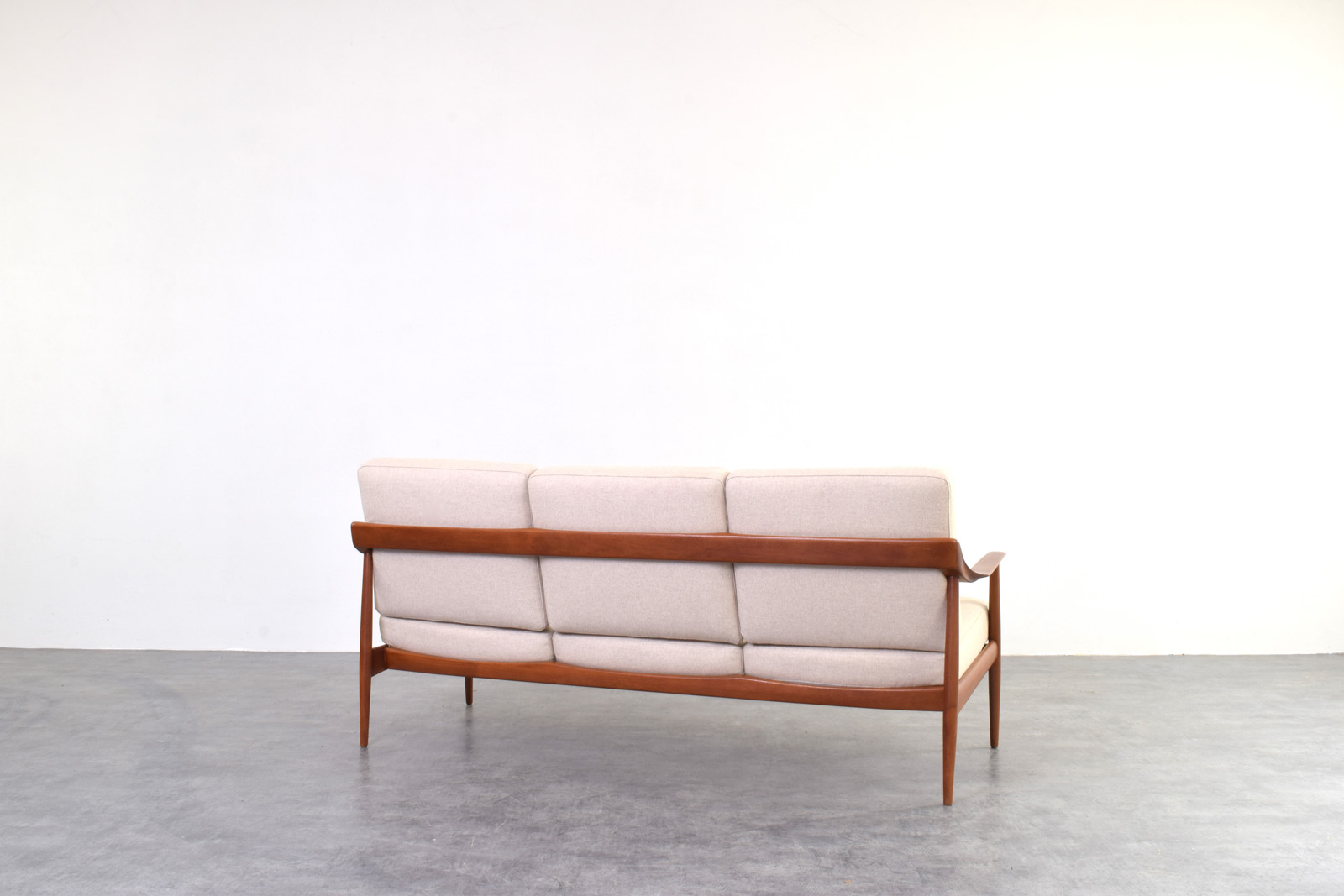 Sofa tekowa vintage, Knoll Antimott, Niemcy, lata 60