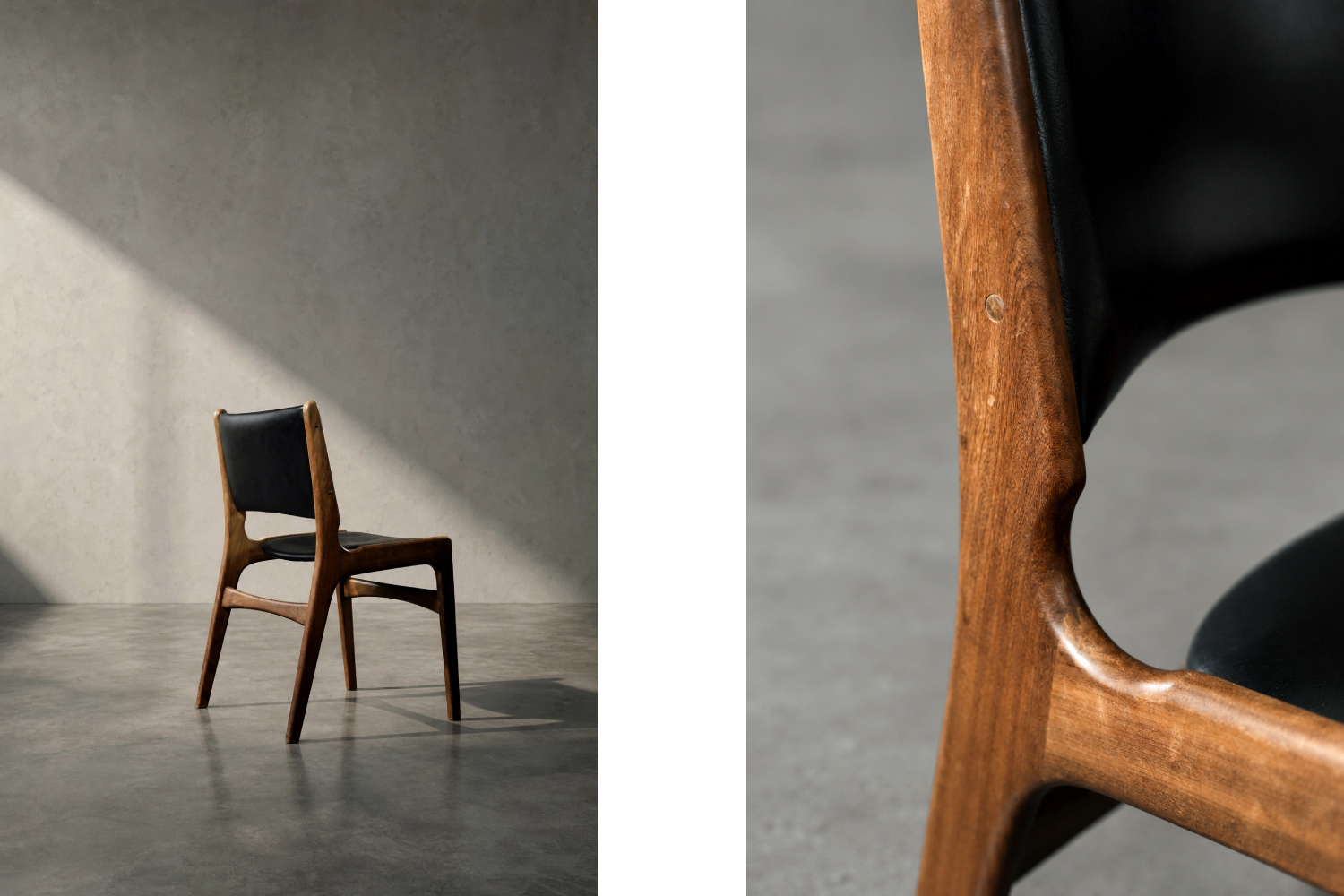 Modernistyczne krzesło tekowe Model 89, proj. Erik Buch, Anderstrup Møbelfabrik, Dania, lata 50