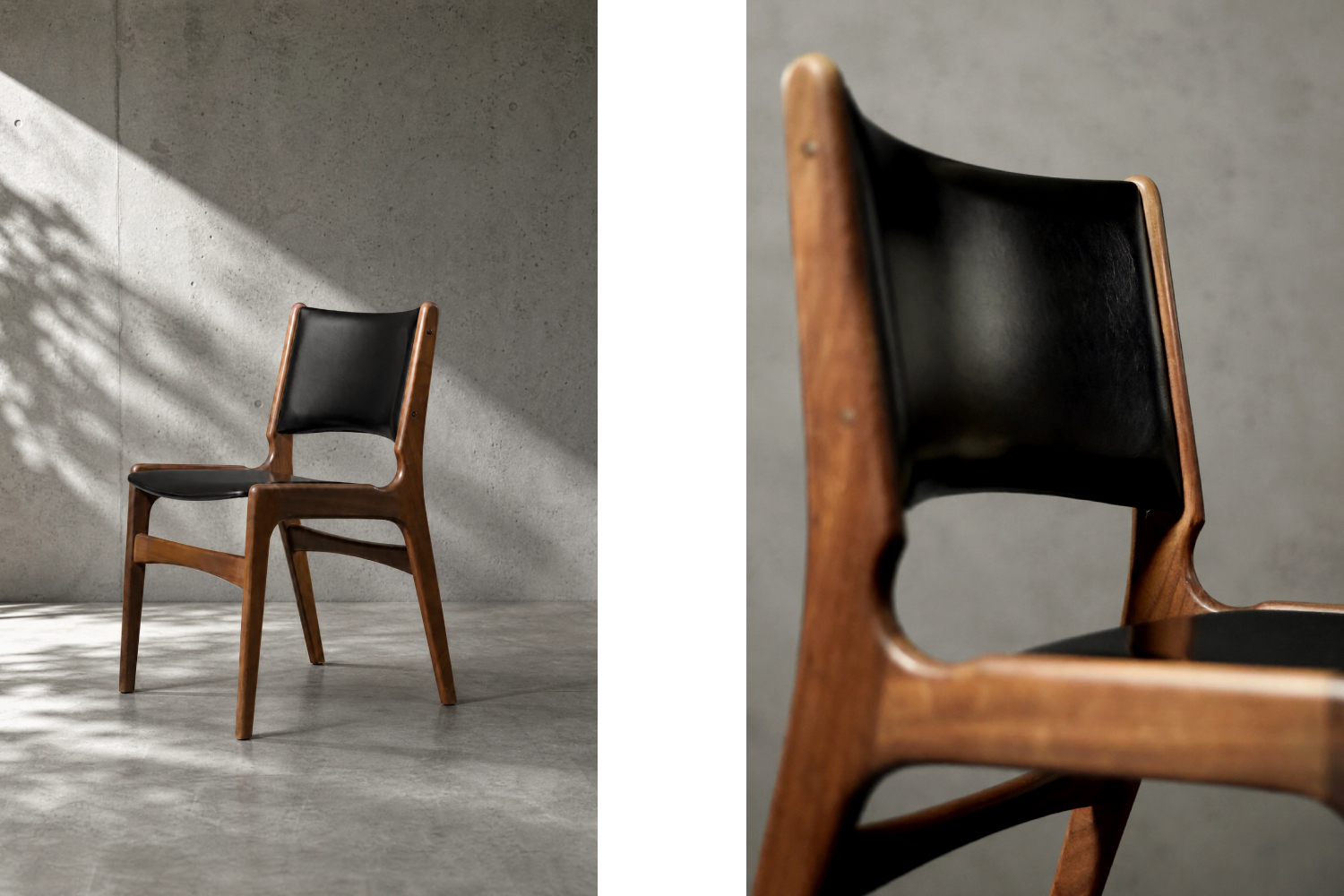 Modernistyczne krzesło tekowe Model 89, proj. Erik Buch, Anderstrup Møbelfabrik, Dania, lata 50