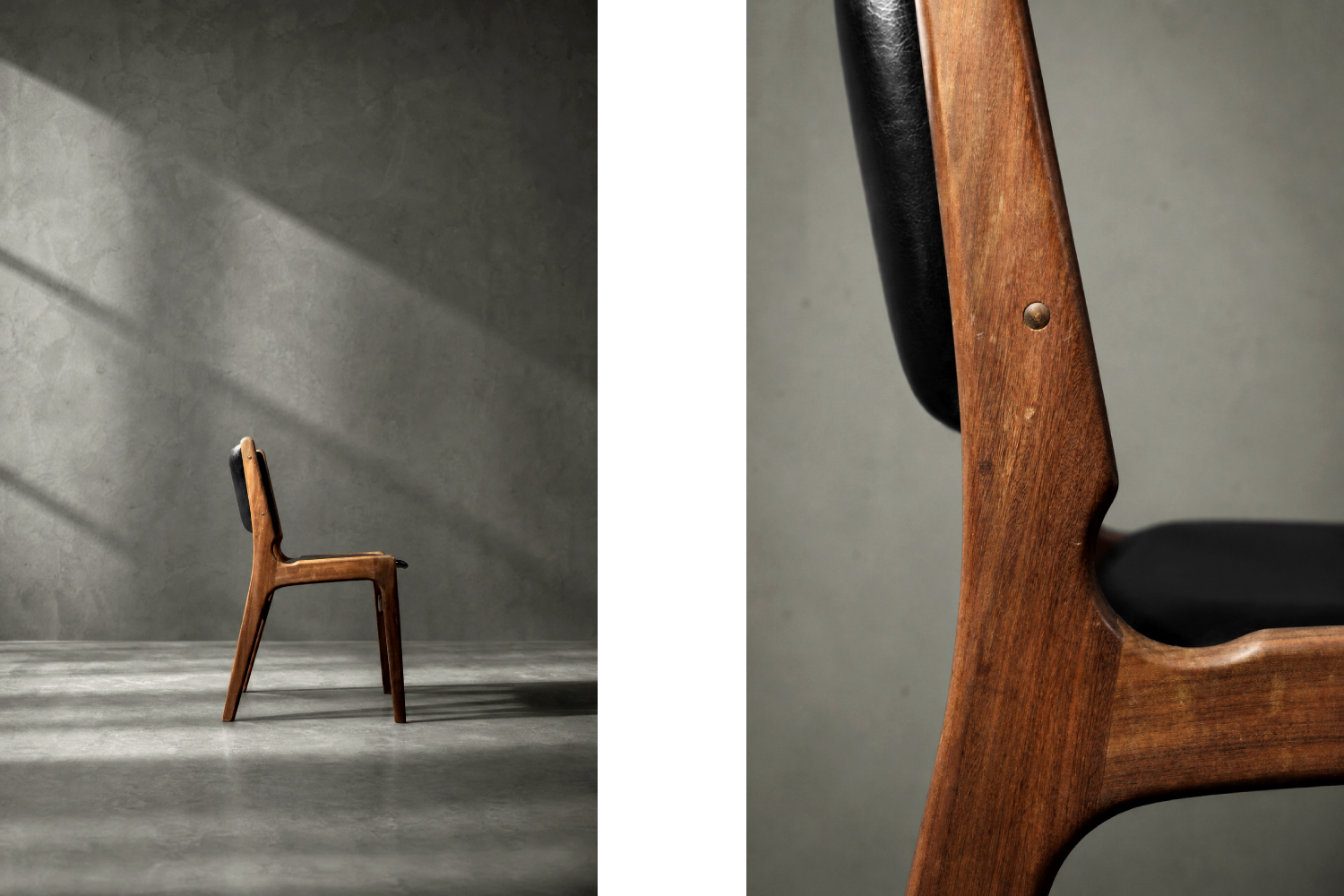 Modernistyczne krzesło tekowe Model 89, proj. Erik Buch, Anderstrup Møbelfabrik, Dania, lata 50
