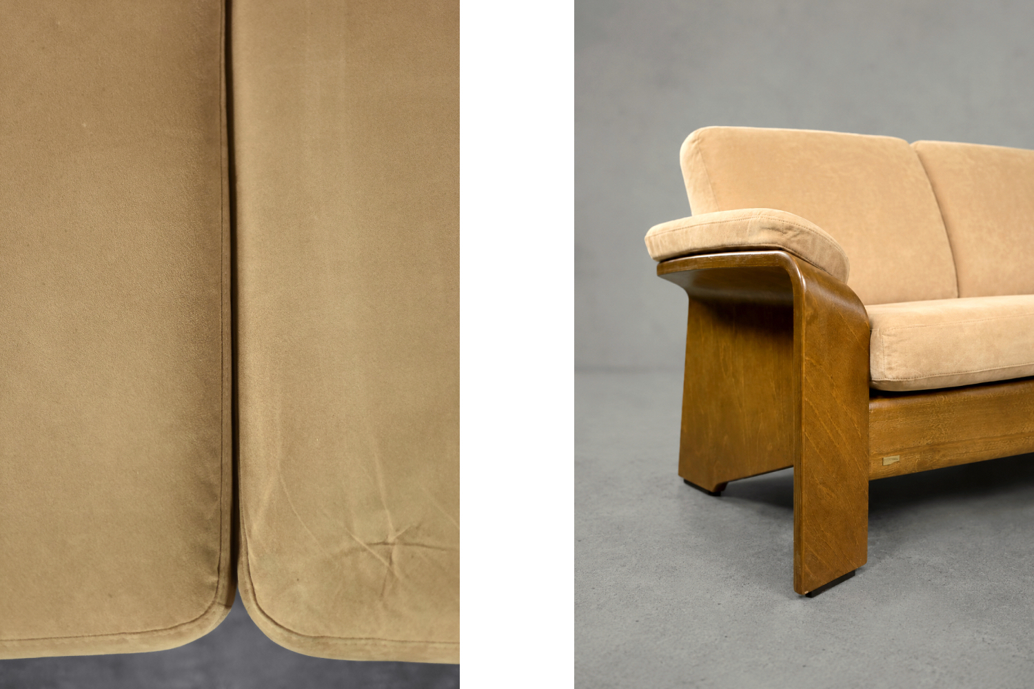 Vintage two-seater sofa, Stressless, Pegasus Low Back Loveseat, Ekornes, Norway