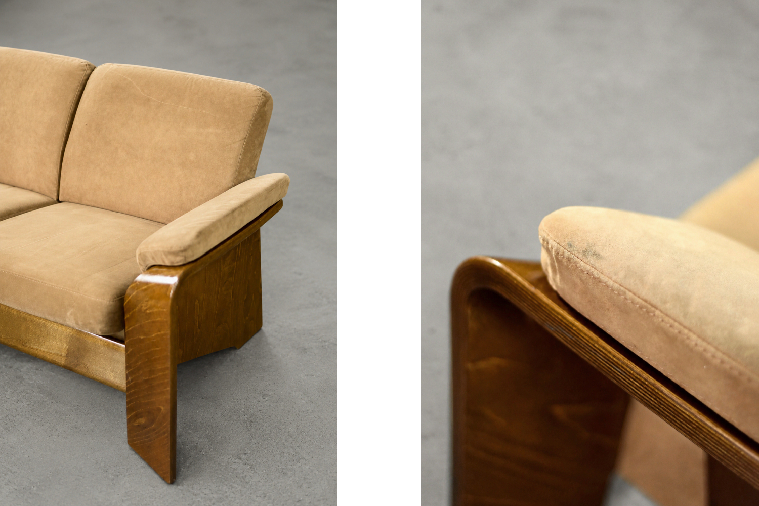 Vintage two-seater sofa, Stressless, Pegasus Low Back Loveseat, Ekornes, Norway